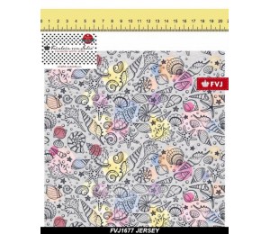 Jersey - Fräulein v. Julie Seaside Aquarell